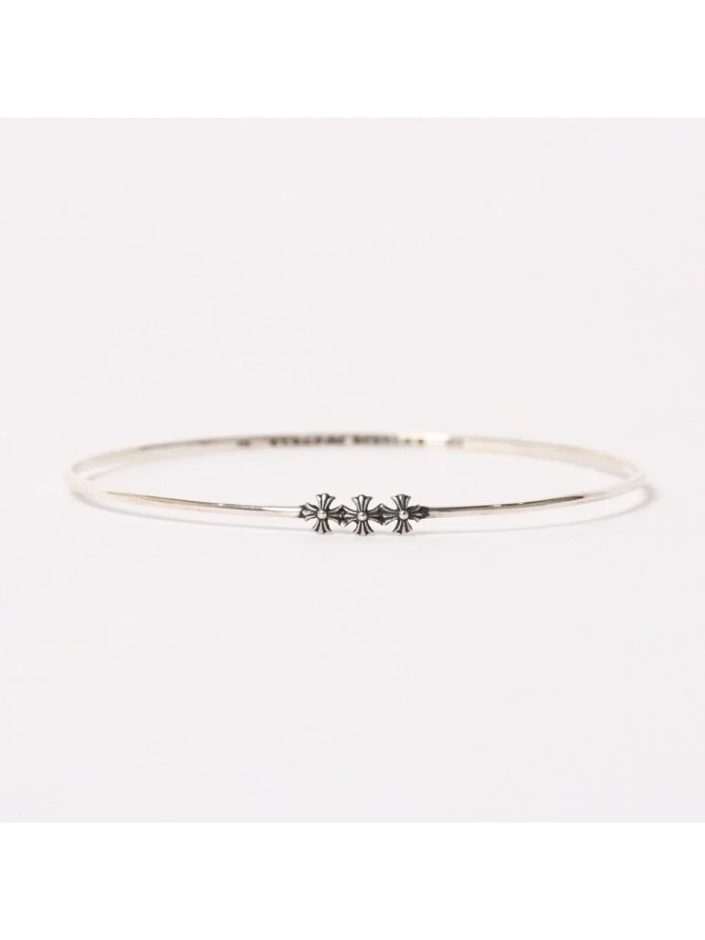 Chrome Hearts Bngl Bblgm Pls Bubblegum Plus Bangle 925 Sterling Silver Bracelet